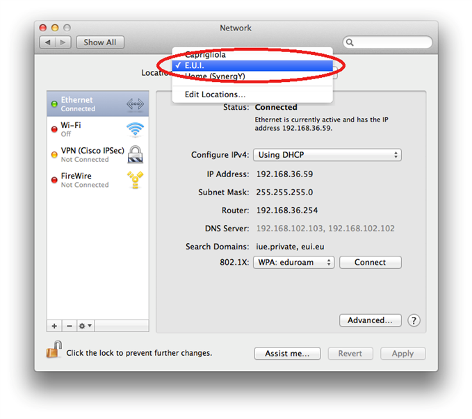 network configuration for ftp mac